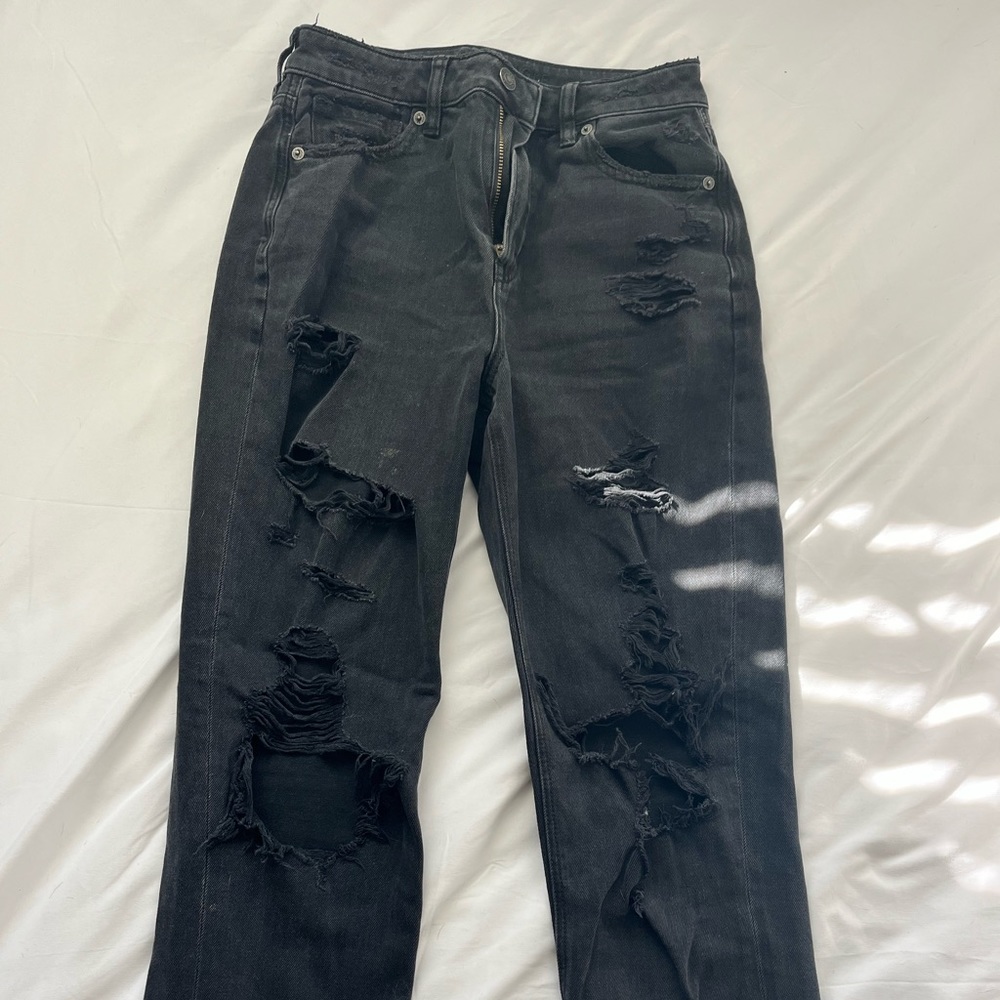 American Eagle Women’s Denim Distressed Straight Leg